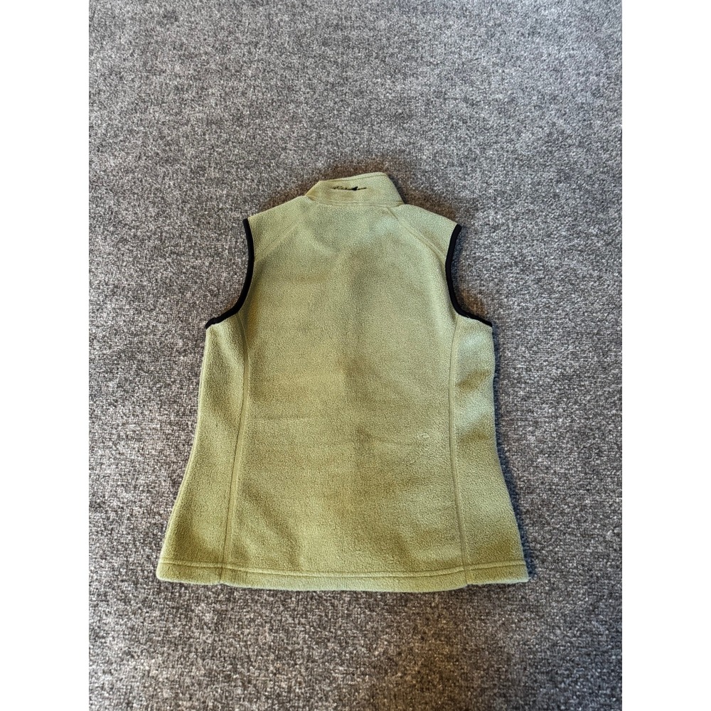 Eddie Bauer Polartec Fleece Vest Sage Green Full Zip Mock Neck Womens Small - Picture 2 of 11